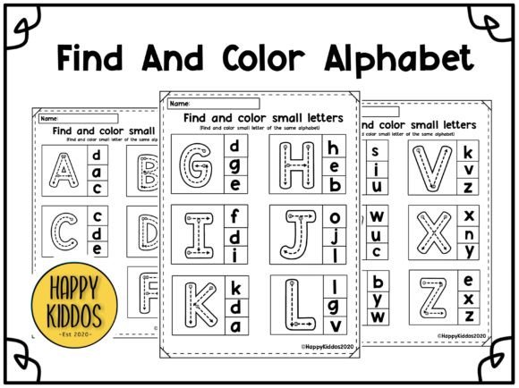 Alphabet Activities- Find and Color: Unleash Early Literacy Potential