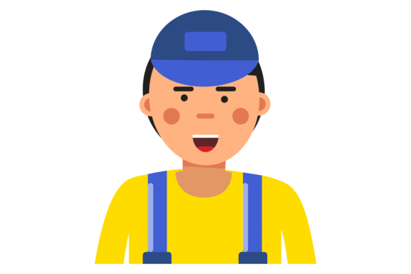Auto Repair Service Worker Avatar Color: Bold Branding
