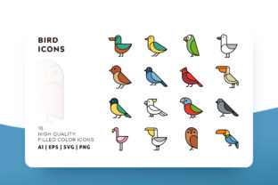 Bring Your Designs to Life with Birds Filled Color