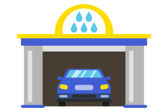 Car in Cleaning Service. Auto Wash Color: A Vibrant Typeface for Bold Brands