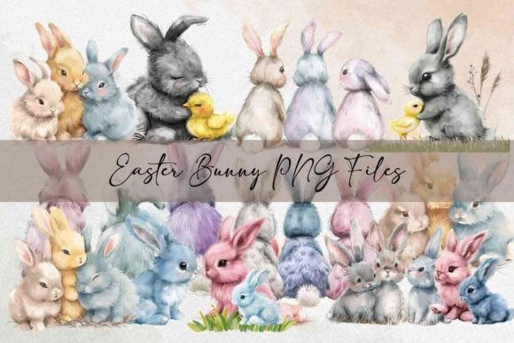 Charming Watercolour Easter Bunny Designs for Your Projects
