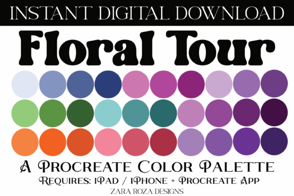 Floral Tour Procreate Color Palette: A Designer's Guide