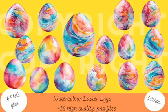 Watercolour Easter Eggs: A Stupendous Design Collection